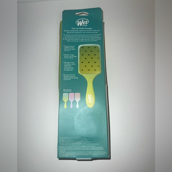 PADDLE DETANGLER | Wet Brush | Feel Good Ombré Green/Blue | NEW - Picture 4 of 6